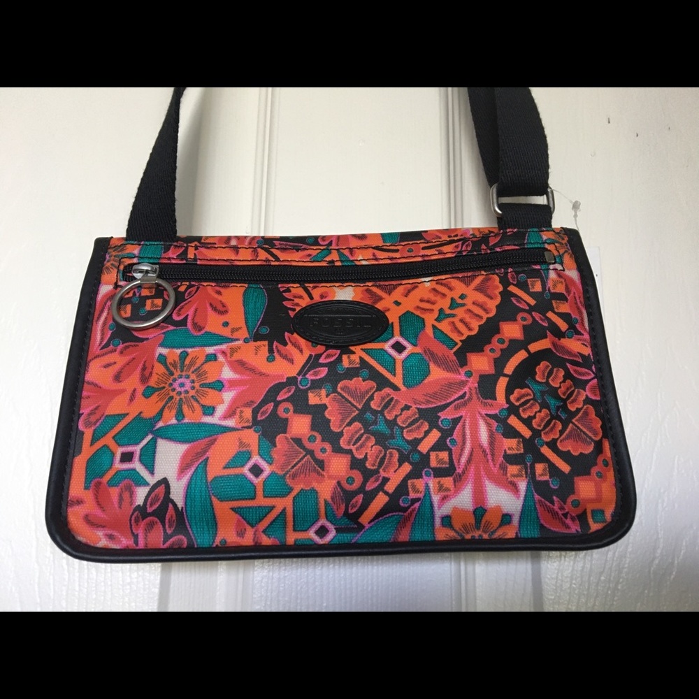 Fossil Mini Floral Crossbody Bag Purse 10x6